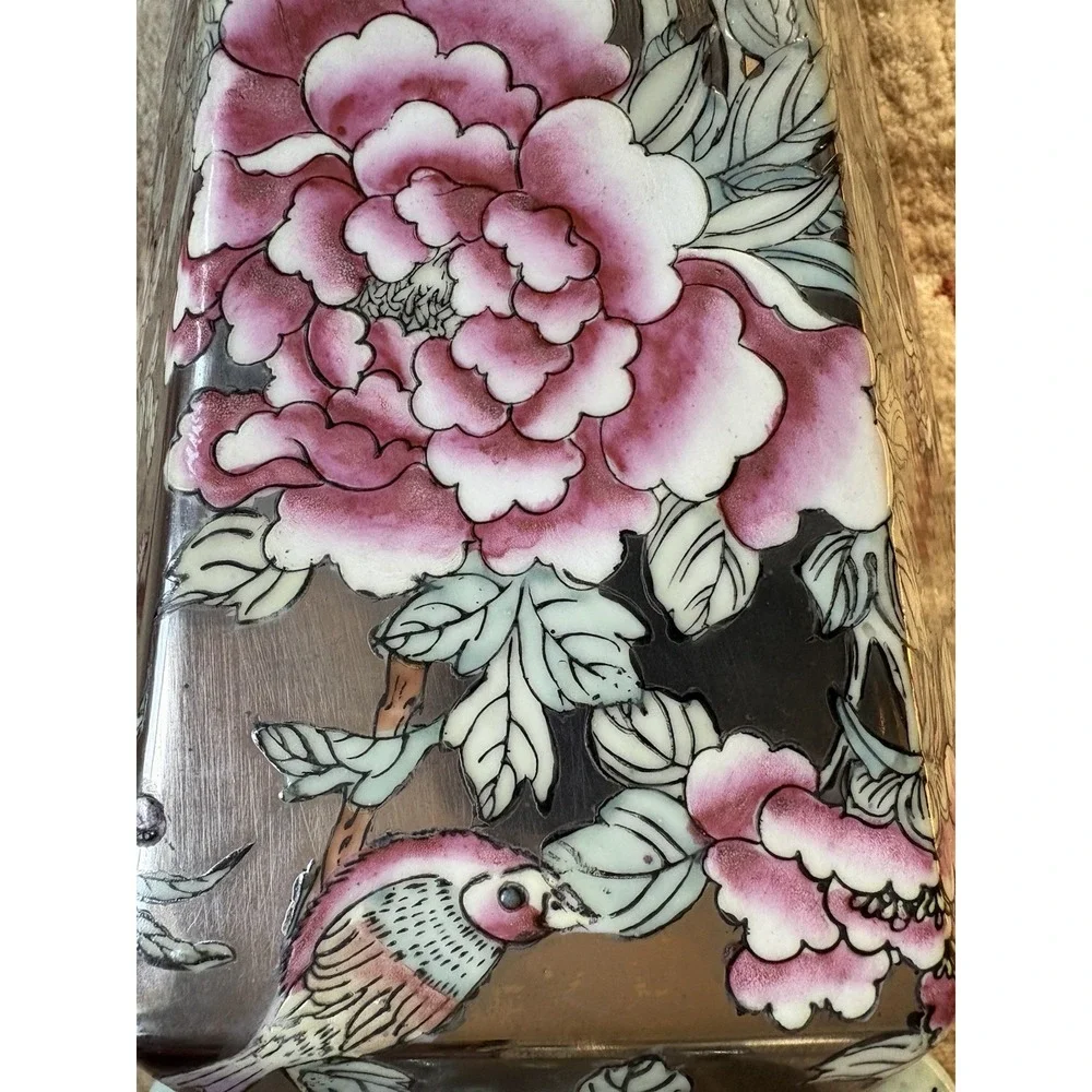 Vintage Chinese Mirror Finish Vase 16